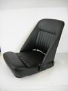 Folding competition seat finished in vinyl. Driver